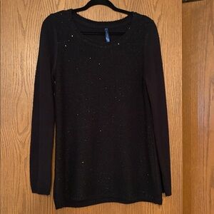 Falls Creek Black Long Sleeve Sweater Size Large